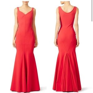 La Petite Robe by Chiara Boni Red Dress Gown Sz 44 / 8 Christmas New Year Formal